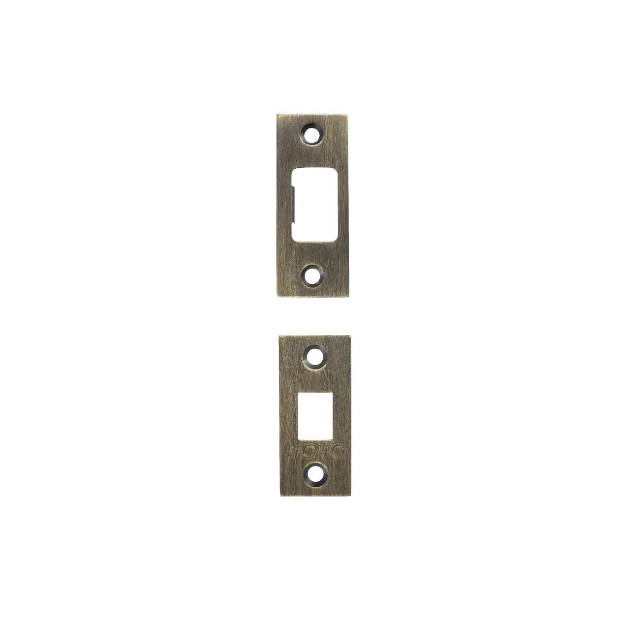 MOMO TUBULAR LOCK BOLT ACCESSORIES SET WITH SCREWS DARK BRUSHED BRASS in Dark Brushed Brass