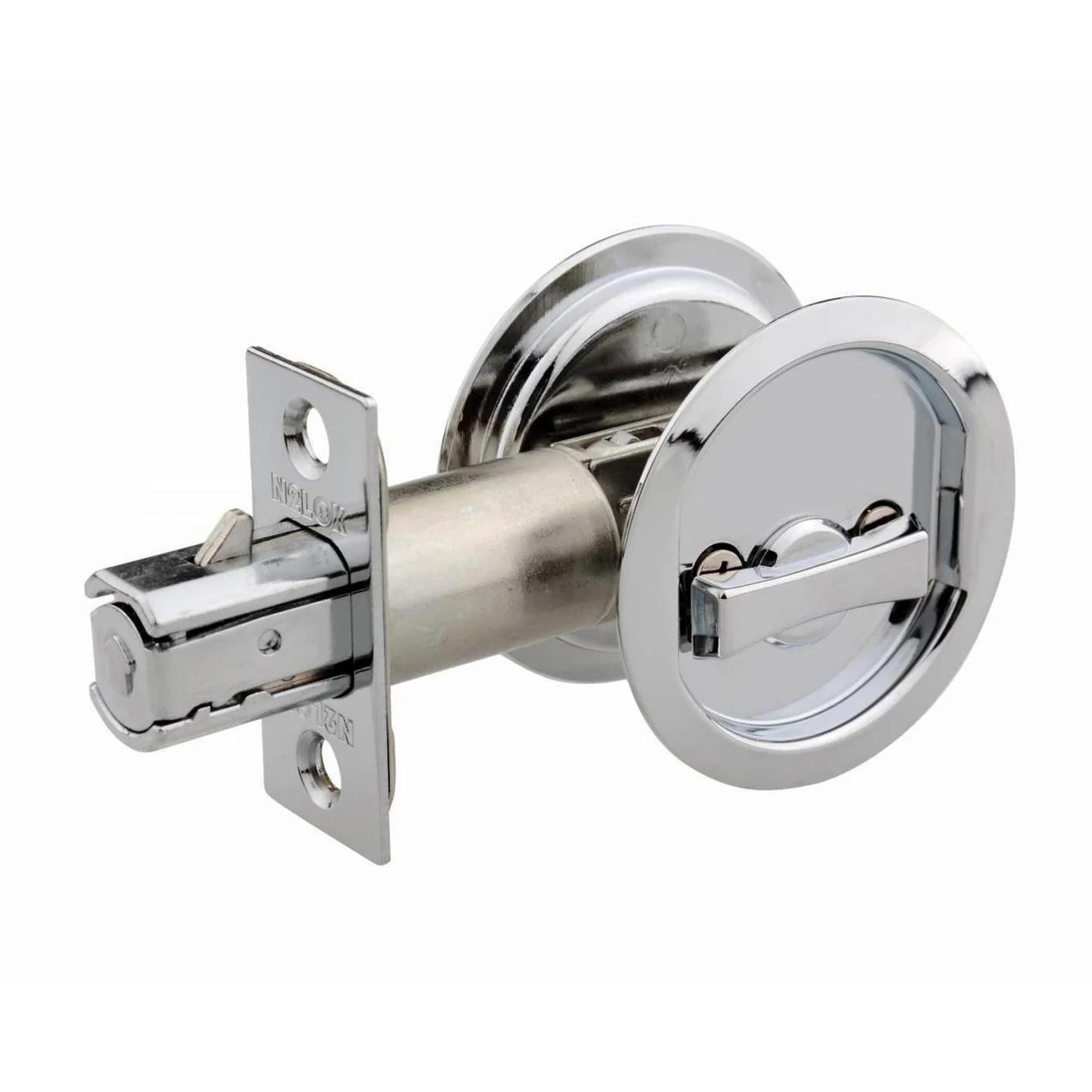 Cavity Door Lock Privacy Rnd. SCP BP in Satin Chrome
