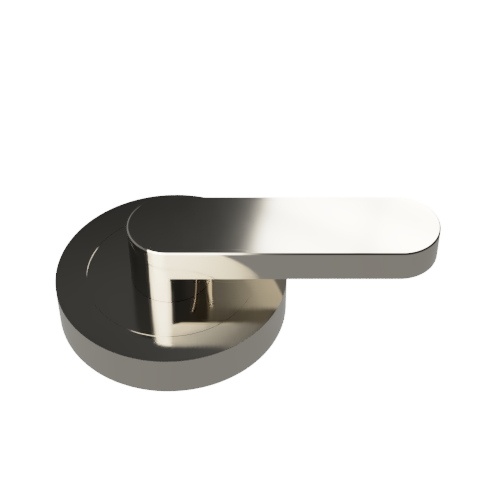 Thumb Turn on Ø52mm Rose. Universal Spindle. 90 Degreee Cam to suit Tubular Privacy Bolt, Concealed Fix. in Polished Stainless Steel