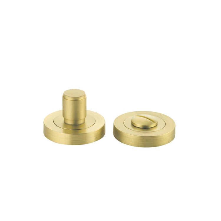 Privacy Turn Berlin Rose Round Concealed Fix Brushed Gold PVD D52xP35mm in Brushed Gold PVD