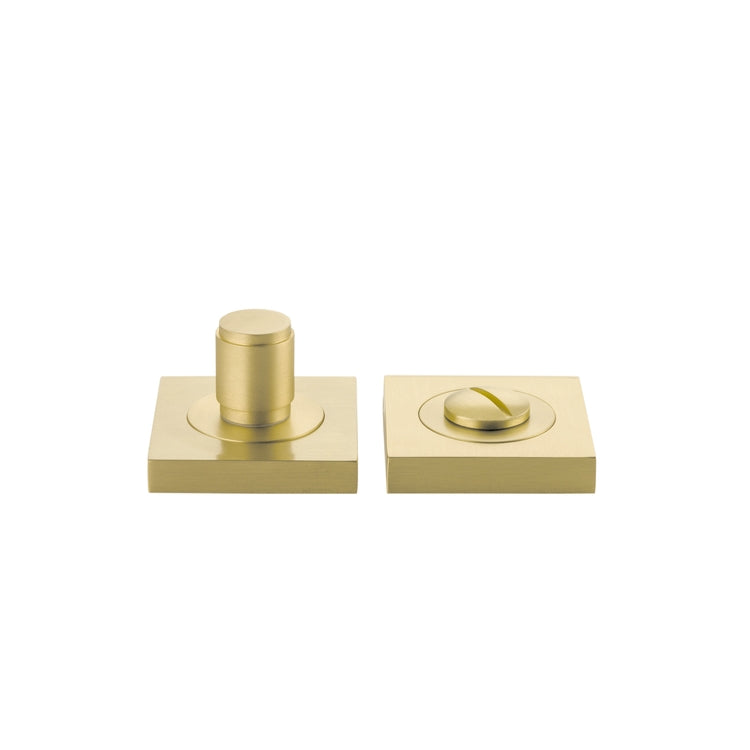 Privacy Turn Berlin Rose Square Concealed Fix Brushed Gold PVD H52xW52xP35mm in Brushed Gold PVD