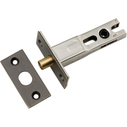 Iver Privacy Bolt Round architectural hardware in polished metal finish, showing the round bolt with mounting hardware.