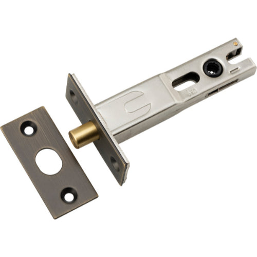 Iver Privacy Bolt Round architectural hardware in metal finish, showing the round latch mechanism and installation details