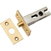 Privacy Bolt Round Bolt Brushed Brass Backset 45mm in Brushed Brass
