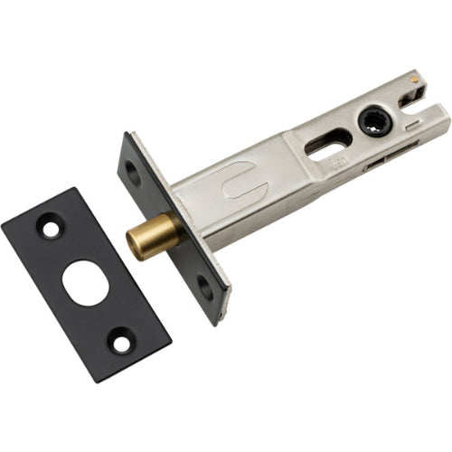 Privacy Bolt Round Bolt Matt Black Backset 70mm in Matt Black