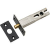 Privacy Bolt Round Bolt Matt Black Backset 70mm in Matt Black