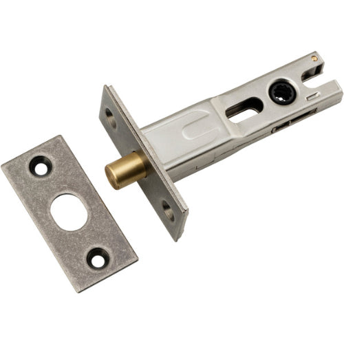 Close-up of Iver Privacy Bolt Round, an architectural hardware lock with a sleek round design for secure privacy applications.