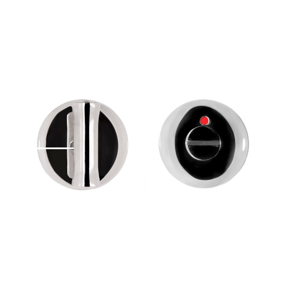 NOUR EVWC52 privacy set incl. 5/6/7/8 mm pin polished stainless steel in Polished Stainless Steel