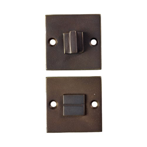 PRIVACY TURN SET SQUARE / AGED BRONZE in Aged Bronze