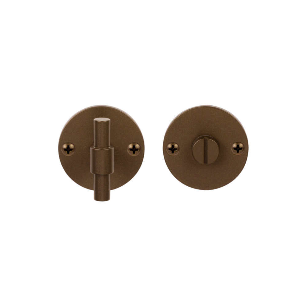 PIET BOON PBWC50 privacy set on 50mm rose incl. 5/6/7/8 mm pin bronze in Bronze