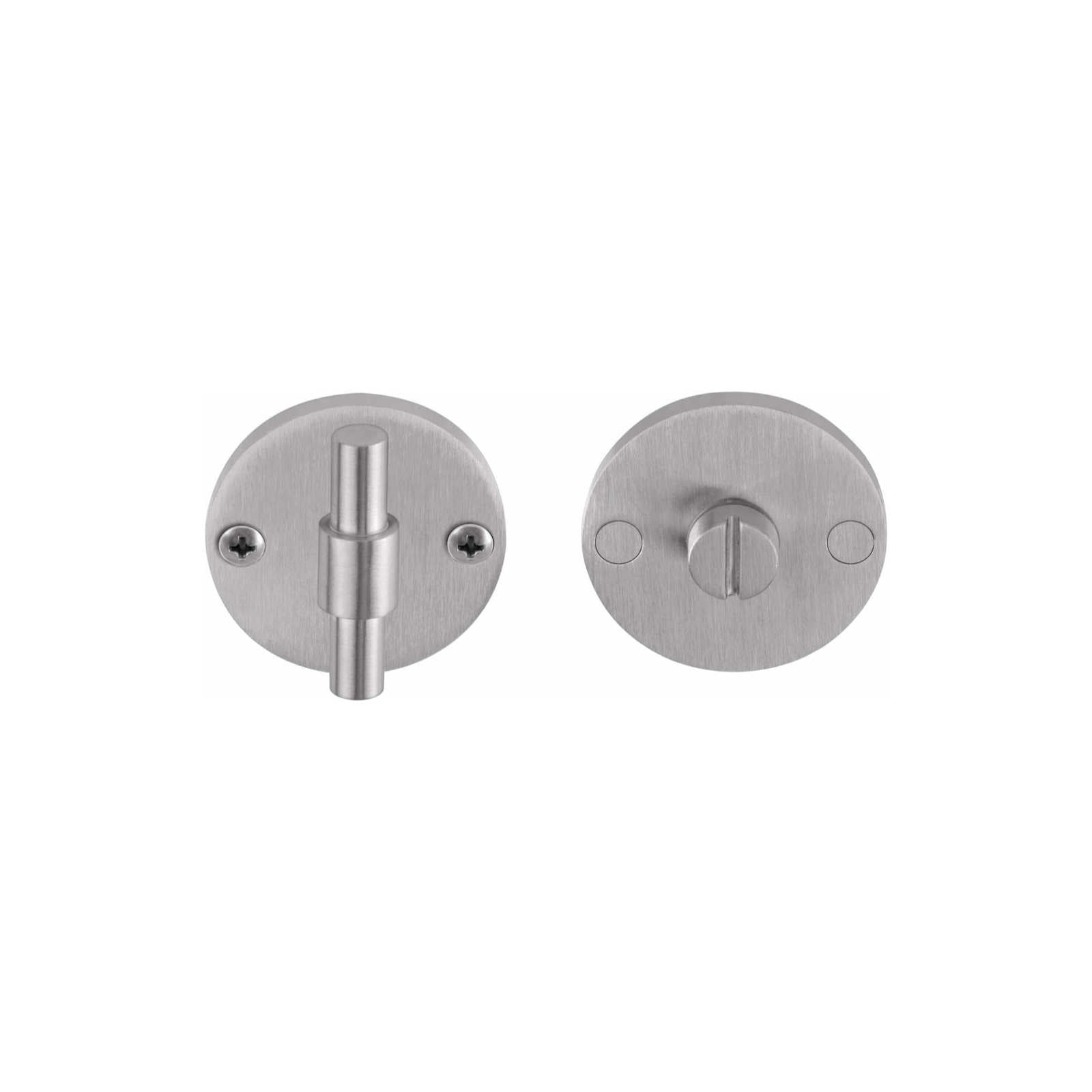 PIET BOON PBWC50 privacy set on 50mm rose incl. 5/6/7/8 mm pin stainless steel in Satin Stainless