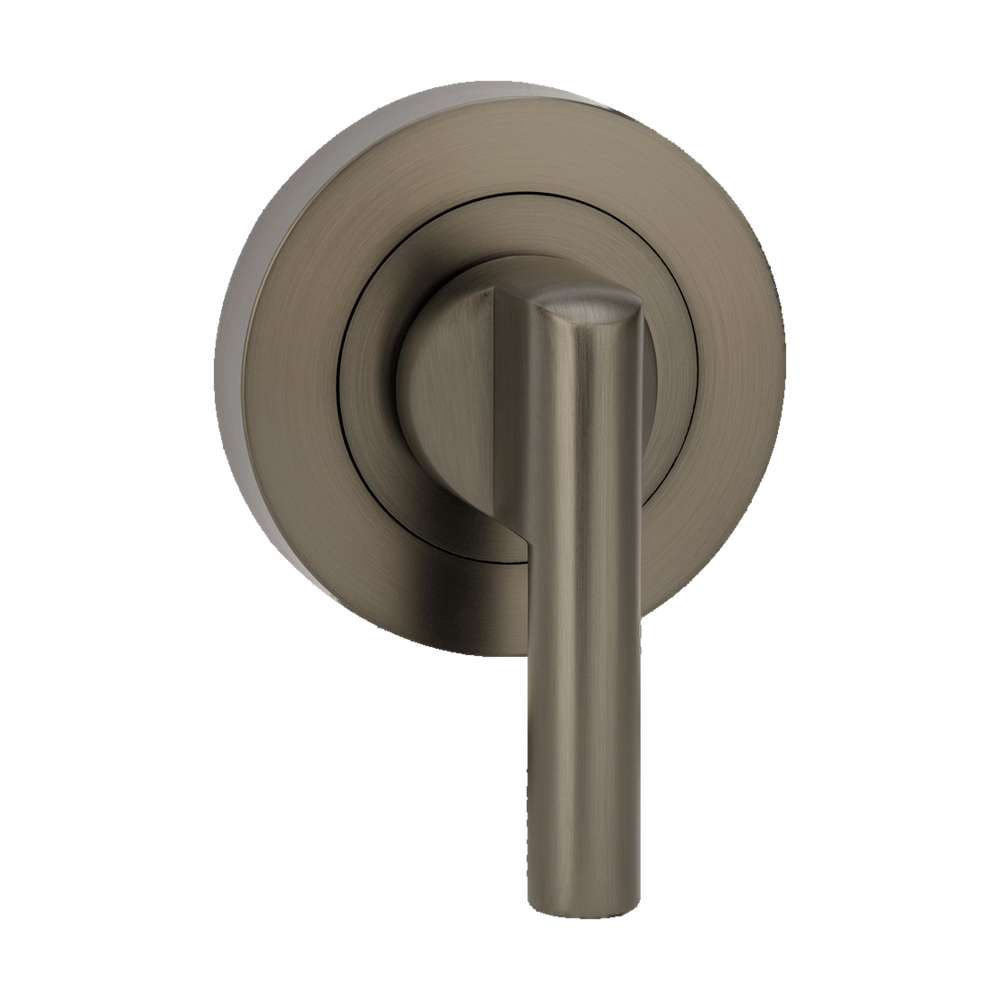 Zanda Round Escutcheon with Disabled Turn — Graphite Nickel