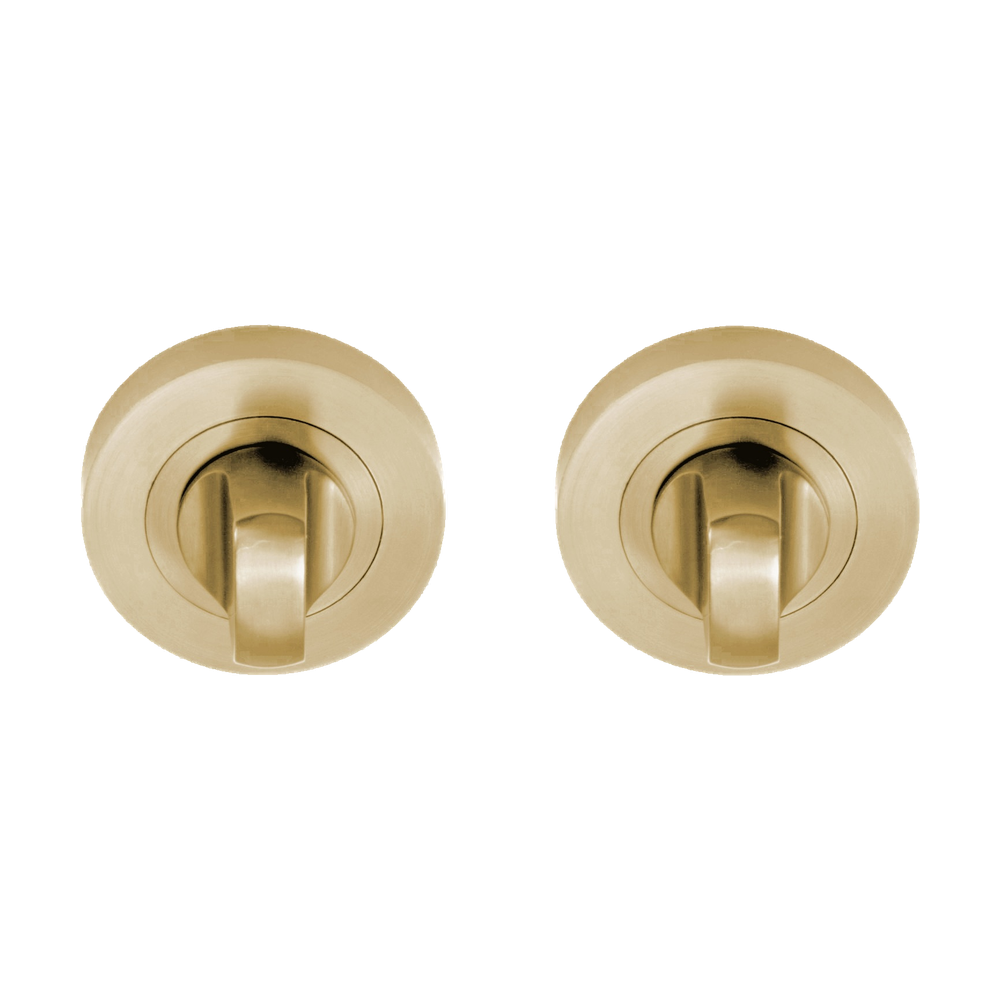 Zanda Round Double Turn Set — Satin Brass — PSZA9072.SB