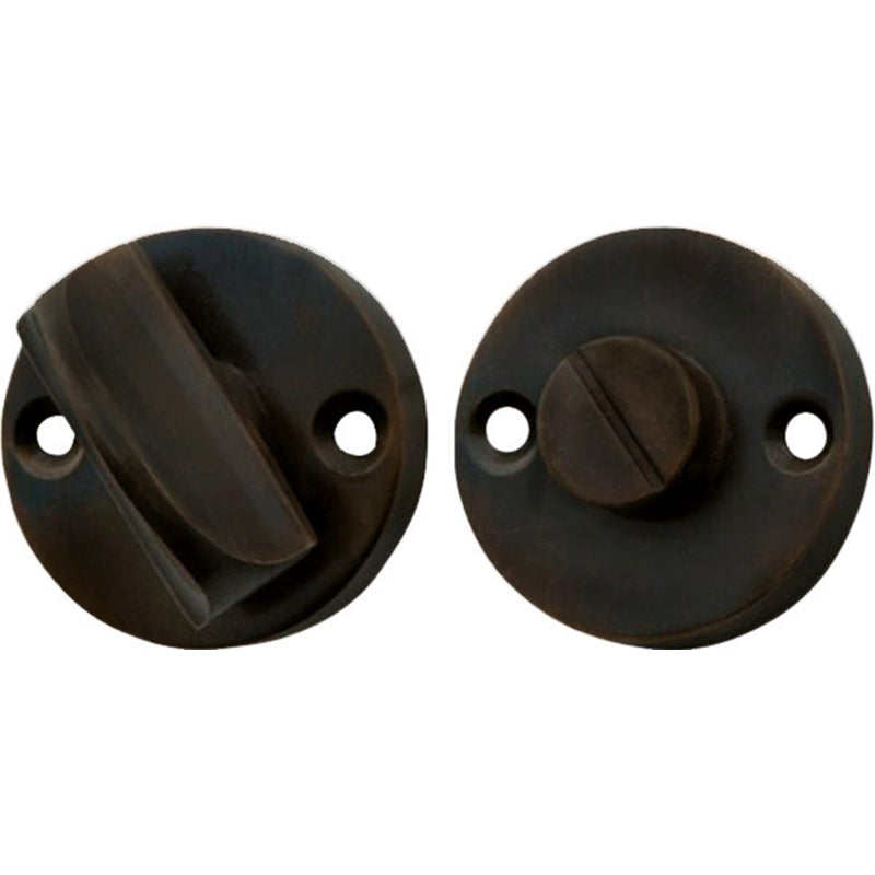 Privacy Turn Round Antique Brass D35mm in Antique Brass