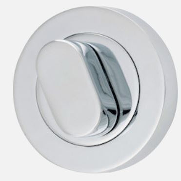 Privacy Turn Oval Concealed Fix Round Polished Chrome D52xP23mm in Polished Chrome