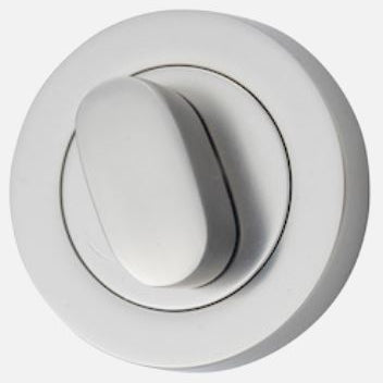 Privacy Turn Concealed Fix Round Satin Nickel D52xP23mm in Satin Nickel