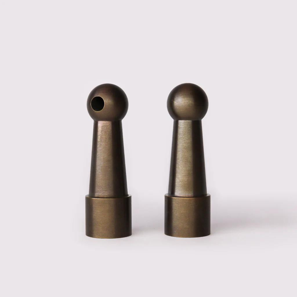 Gallery Rail Post - Antique Bronze in Antique Bronze