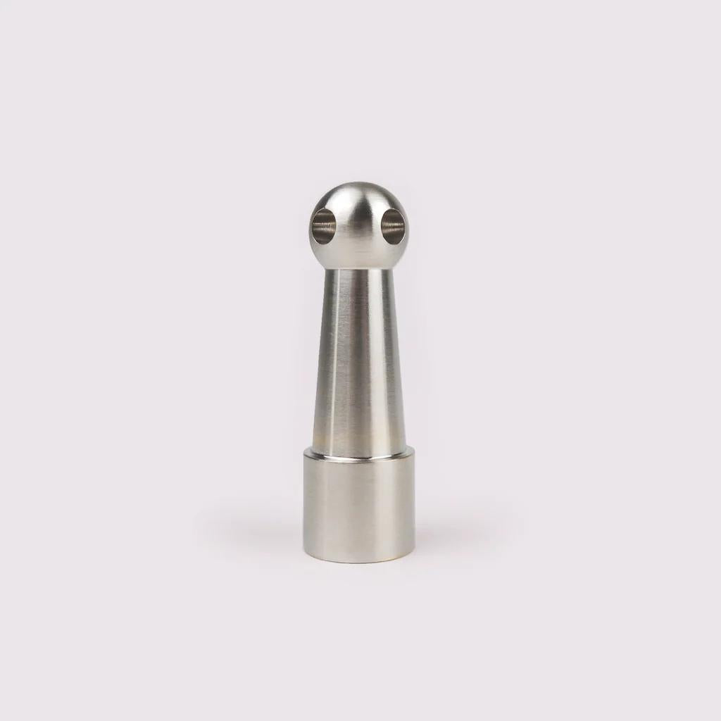 Gallery Rail Post - Satin Nickel in Satin Nickel