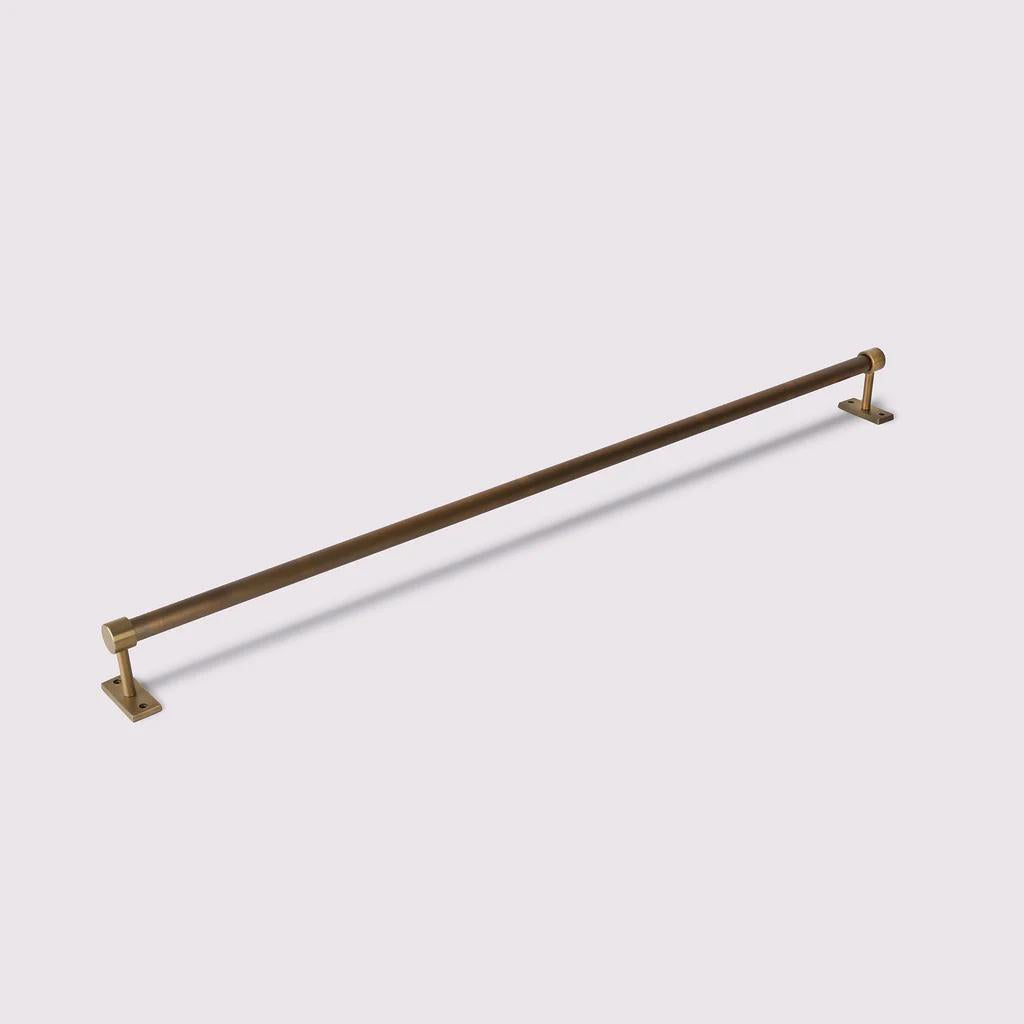Utility Rail 900mm - Acid Washed Brass in Acid Washed Brass
