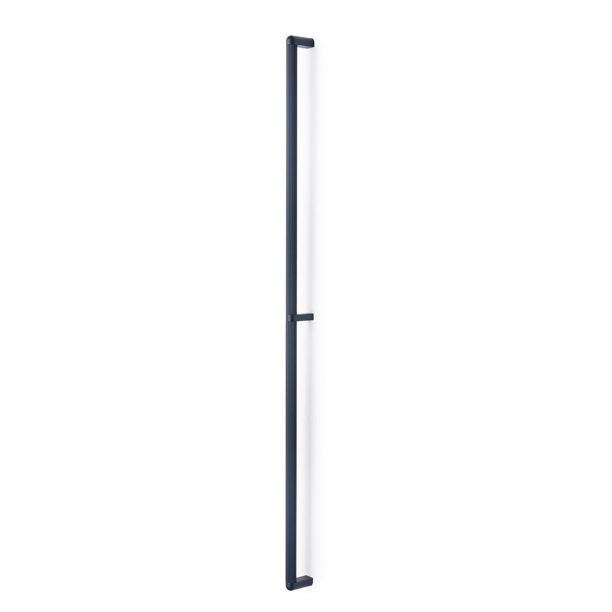 Large Momo RISS cabinet pull handle in matte black with a sleek, modern design for furniture and cabinetry.
