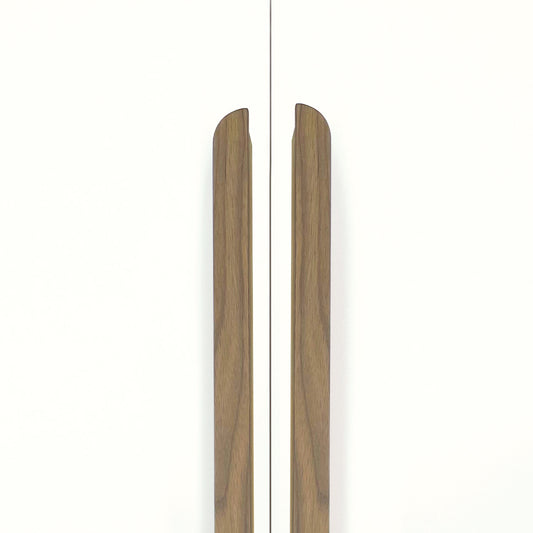 SYDNEY TIMBER PULL HANDLE 800MM WALNUT RAW in Walnut Raw