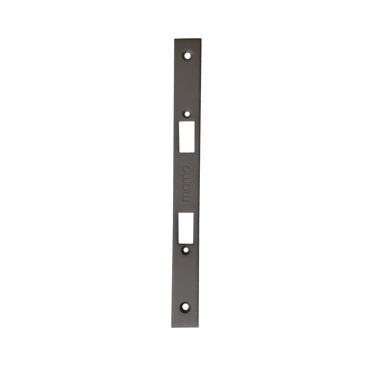 MOMO HANDLES MORTICE LOCK FOREND PLATE FOR USE WITH PRIVACY THUMB TURN GUNMETAL in Gun Metal
