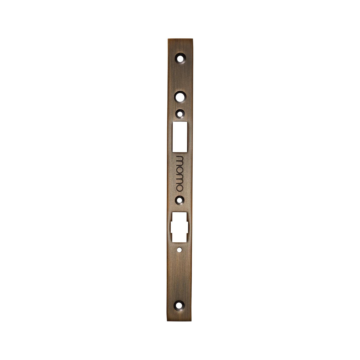 MOMO ROLLER MORTICE LOCK FOREND PLATE FOR USE WITH EURO CYLINDER BRONZE in Bronze