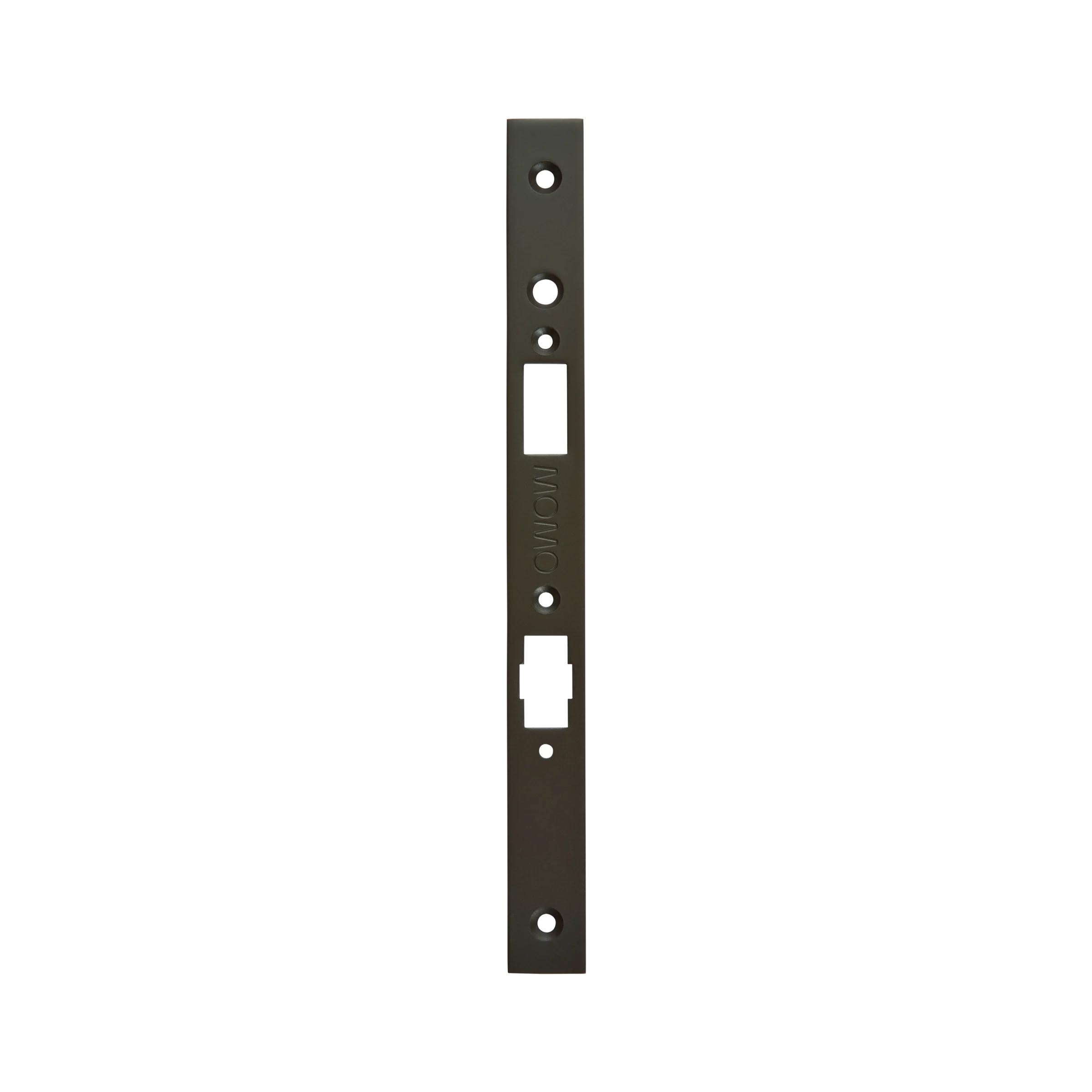 MOMO ROLLER MORTICE LOCK FOREND PLATE FOR USE WITH EURO CYLINDER DARK BRONZE in Dark Bronze