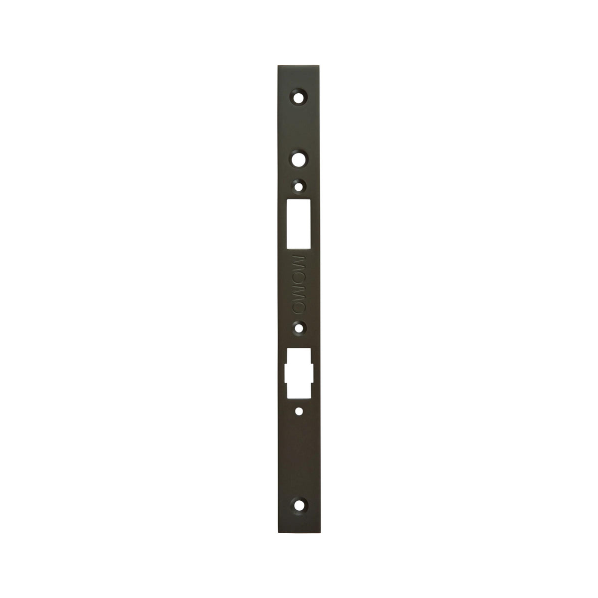 MOMO ROLLER MORTICE LOCK FOREND PLATE FOR USE WITH EURO CYLINDER DARK BRONZE in Dark Bronze
