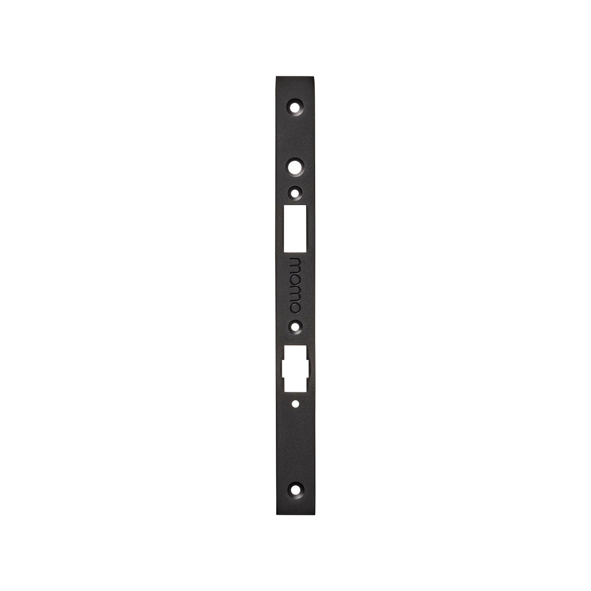 MOMO ROLLER MORTICE LOCK FOREND PLATE FOR USE WITH EURO CYLINDER MATT BLACK in Matt Black