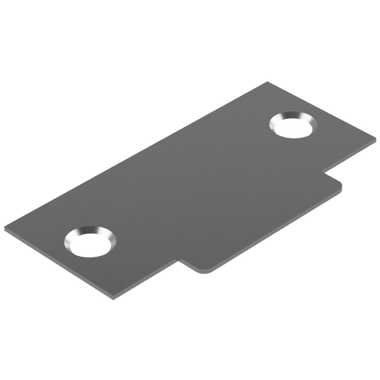 Blank T Shaped Strike (no latch hole) to suit Tubular Latch in Satin Nickel
