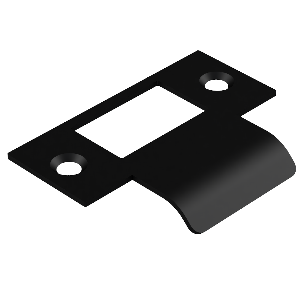 Extended T Shaped Strike - 25mm (51mm O/A) to suit AUS Mortice Locks in Black Teflon