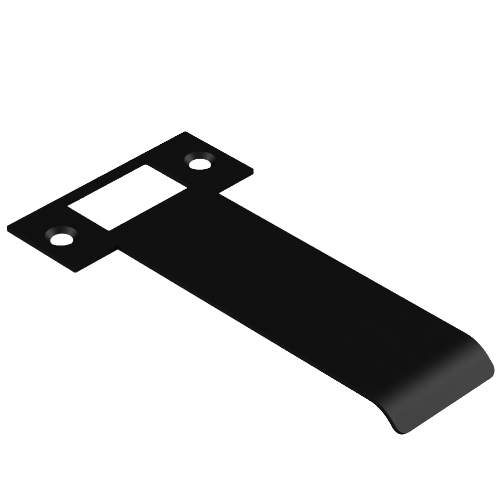 Extended T Shaped Strike - 110mm (126mm O/A) to suit AUS Mortice Locks in Black Teflon