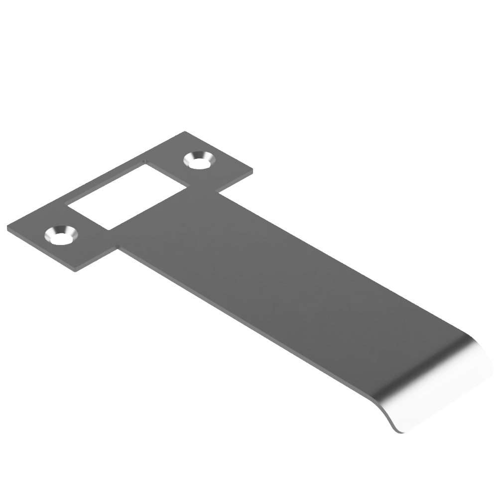 Extended T Shaped Strike - 110mm (126mm O/A) to suit AUS Mortice Locks in Satin Chrome