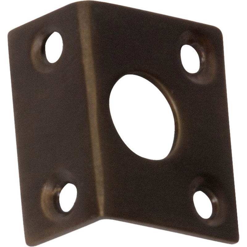 Right Angle Keeper Antique Brass Bolt 9mm in Antique Brass