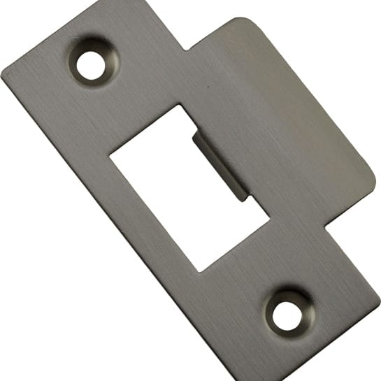 Tube Latch Striker Universal 'T' To Suit Metal Door Frame Graphite PVD W42xH70mm in Graphite PVD