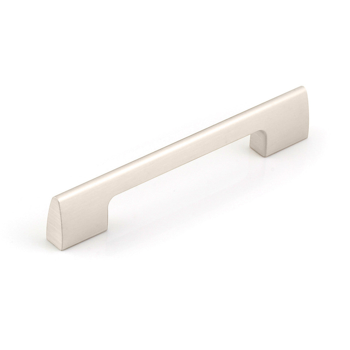 Momo VIESTE cabinet pull handle in brushed gold finish with sleek, modern design, mounted on a cabinet door.