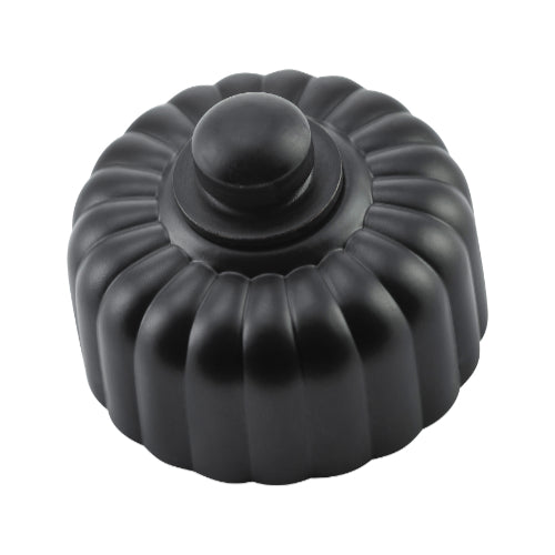 Dimmer LED 250T Fluted Matt Black D55xP40mm in Matt Black