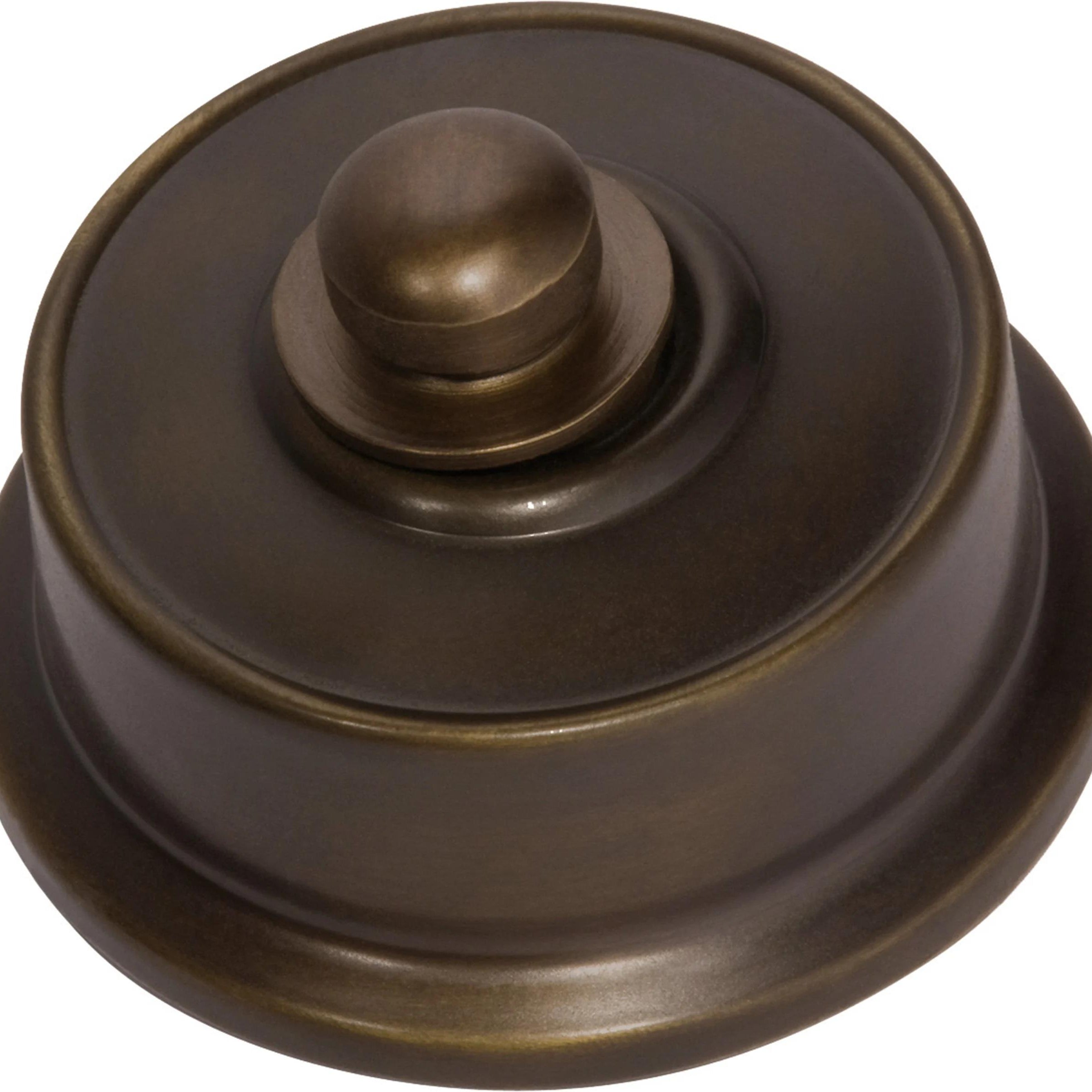 Tradco Fluted Fan Controller in Antique Brass
