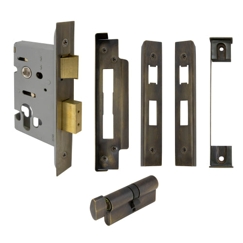 Lock Kit Euro Rebated (1114+1105+1148) in Oil Rubbed Bronze