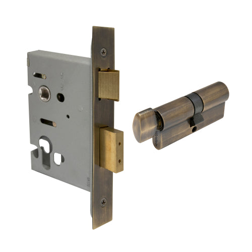 Lock Kit - Euro 57mm (1115+1148) in Brushed Bronze