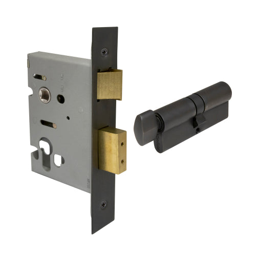 Lock Kit - Euro 57mm (1115+1148) in Dark Roman Brass