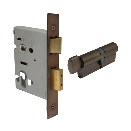 Lock Kit - Euro 57mm (1115+1148) in Matt Antique Bronze