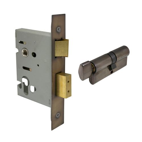 Lock Kit - Euro 57mm (1115+1148) in Natural Bronze