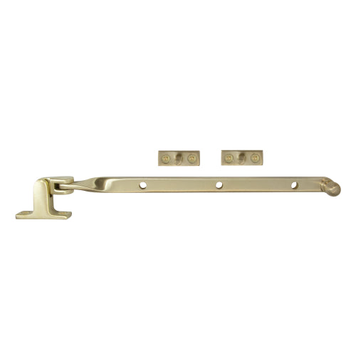 Fanlight Stay 250mm in Satin Brass Unlaquered