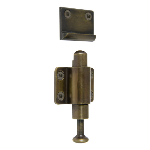 Solid Brass Spring Catch in Oil Rubbed Bronze