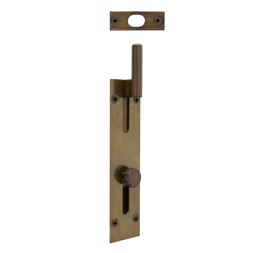 Necked Outward Reverse Bolt in Antique Bronze
