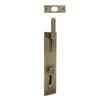 Necked Outward Reverse Bolt in Roman Brass