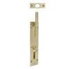 Necked Outward Reverse Bolt in Satin Brass Unlaquered