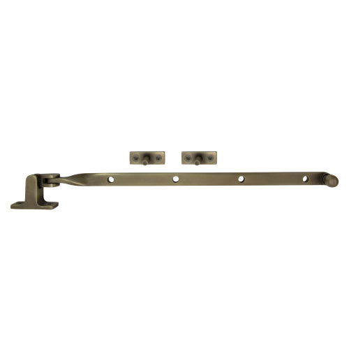 Fanlight Stay 300mm in Roman Brass